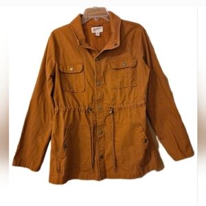 Arizona Jean Company Utility Cargo Jacket Rust Cotton  Cabin Hiking Size Large